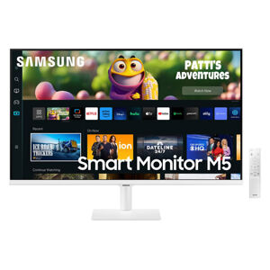 Samsung Smart M50C 27" FHD Monitor, white LS27CM501EUXDU