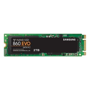 Samsung SSD 860 EVO, 2TB, SATA III M.2 - rýchlosť 550/520 MB/s (MZ-N6E2T0BW) MZ-N6E2T0BW