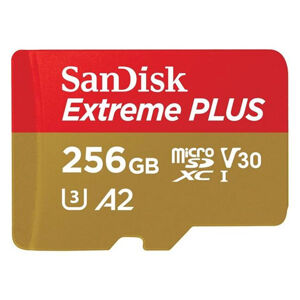SanDisk Extreme PLUS microSDXC 256GB 200MBs s adaptérom SDSQXBD-256G-GN6MA