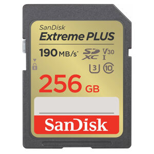 SanDisk Extreme PLUS SDXC 256 GB 190 MBs V30 UHS-I SDSDXWV-256G-GNCIN