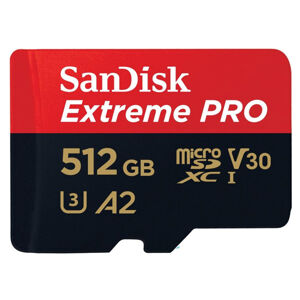 SanDisk Extreme PRO microSDXC 512GB 200MBs s adaptérom SDSQXCD-512G-GN6MA