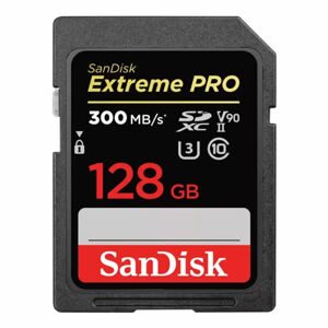 SanDisk Extreme PRO SDXC 128 GB 300 MBs V90 UHS-II SDSDXDK-128G-GN4IN