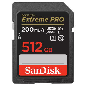 SanDisk Extreme PRO SDXC 512 GB 200 MBs V30 UHS-I SDSDXXD-512G-GN4IN
