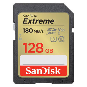 SanDisk Extreme SDXC 128 GB 180 MBs V30 UHS-I U3 SDSDXVA-128G-GNCIN