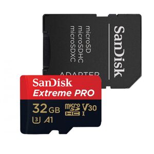 SanDisk Micro SDHC Extreme PRO 32GB + SD adaptér, UHS-I U3, Class 10 - rýchlosť 10090 MBs (SDSQXCG-032G-GN6MA) SDSQXCG-032G-GN6MA