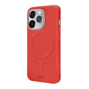 SBS Puzdro Smooth Mag kompatibilné s MagSafe pre iPhone 14 Pro, červená TEMAGCOVRUBIP1461PR
