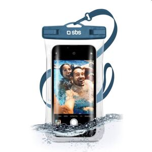 SBS Univerzálne vodotestné puzdro Selfie pre smartfóny do 6,8'', modré TEWATERSELFIEB
