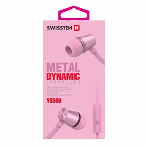Slúchadlá Swissten Dynamic YS500, ružové 51107004