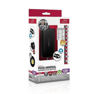 Speedlink Pecos Universal 120W Notebook Car Power Adapter, glossy black SL-6969-GBK