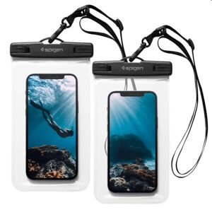 Spigen Velo A601 univerzálne vodeodolné puzdro pre smartfóny, 2 kusy, clear AMP03098