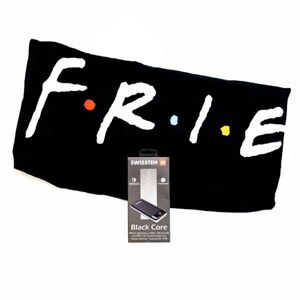 Swissten Black Core Slim Powerbank 30.000 mAh + Friends Logo Towel