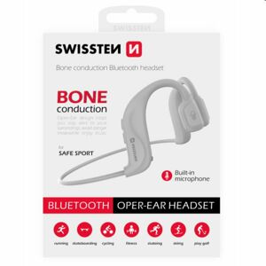 Swissten Bluetooth Earbuds bone conduction, biele 51106091