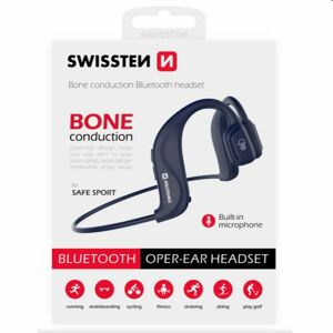 Swissten Bluetooth Earbuds bone conduction, modré 51106092