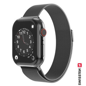 Swissten Milanese Loop remienok pre Apple Watch 38-40, grafitová čierna 46000201
