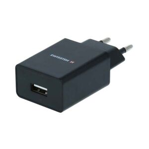 Swissten sieťový adaptér Smart IC 1x USB 1A Power s dátovým káblom USBTYPE C 1,2 m, čierne 22064000
