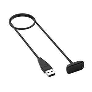 Tactical USB nabíjací kábel pre Fitbit Luxe / Charge 5, čierny 57983105547