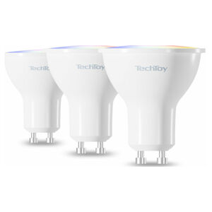 TechToy Smart Bulb RGB 4.7W GU10 ZigBee 3pcs set, biela