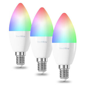 TechToy Smart Bulb RGB 6W E14 ZigBee 3pcs set TSL-LIG-E14ZB-3PC, biela