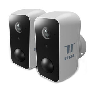 TESLA Smart Camera PIR Battery Bundle 2x TSL-BNDL-CAMPIR-2, biela