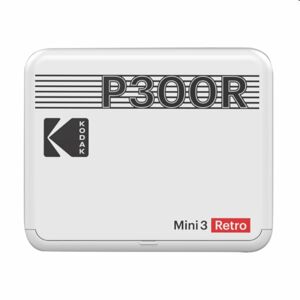 Tlačiareň Kodak Mini 3 Plus Retro, biela P300RW