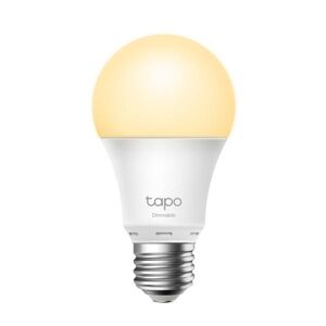 TP-link TAPO L510E, WiFi SMART LED žiarovka , E27, 8.7W, 806lm, 2700K, teplá biela
, biela