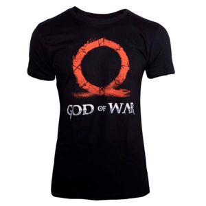 Tričko God of War - L, čierne 
