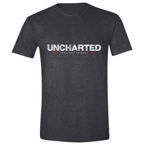 Tričko Uncharted The Lost Legacy Logo Heather Anthracite S TS002UNL-S