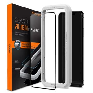 Tvrdené sklo Spigen Align Glass FC pre Apple iPhone 11 Pro, čierne AGL00114