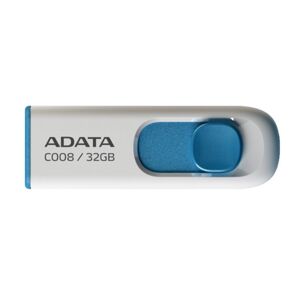 USB kľúč A-Data C008, 32 GB, USB 2.0, biely AC008-32G-RWE