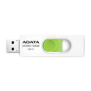 USB kľúč A-DATA UV320, 64GB, USB 3.1 - rýchlosť 80 MBs, White (AUV320-64G-RWHGN) AUV320-64G-RWHGN
