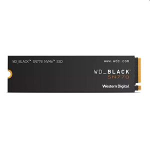 WD Black SN770 SSD 1TB M.2 NVMe Gen4 51504900 MBps WDS100T3X0E