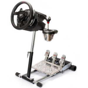 Wheel Stand Pro DELUXE V2, racing wheel and pedals stand for Logitech G25/G27/G29/G920 saitek