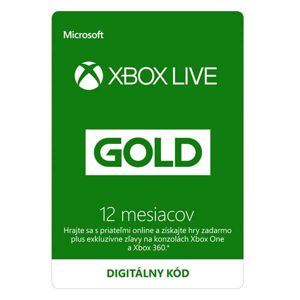 Xbox Live GOLD 12 mesačné predplatné CD-Key