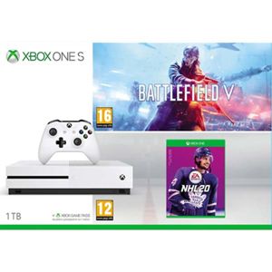 Xbox One S 1TB + Battlefield 5 (Deluxe Edition) + NHL 20 CZ 234-00688