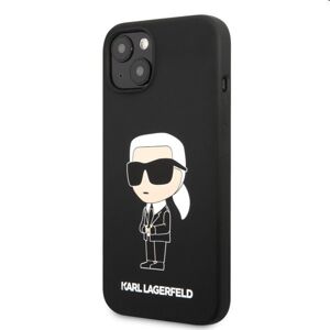 Zadný kryt Karl Lagerfeld Liquid Silicone Ikonik NFT pre Apple iPhone 13, čierna 57983112367