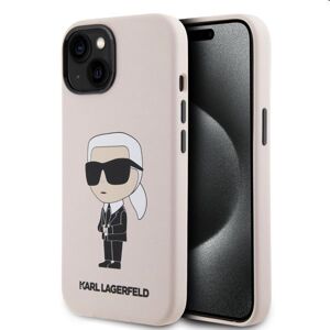 Zadný kryt Karl Lagerfeld Liquid Silicone Ikonik NFT pre Apple iPhone 15, ružové 57983116786