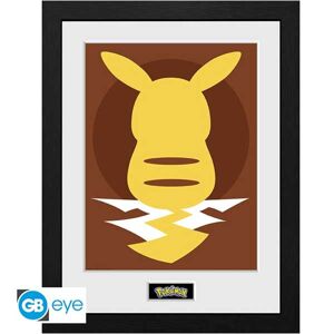 Zarámovaný plagát Pikachu Silhouette 25 (Pokémon) PFC3698