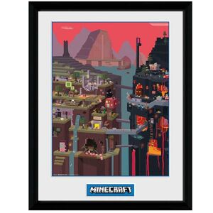 Zarámovaný plagát World (Minecraft) PFC2453