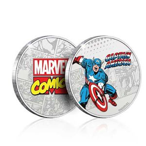 Zberateľská minca Captain America (Marvel) Captain1