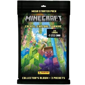 Zberateľské karty Panini Minecraft 3 Starter Set